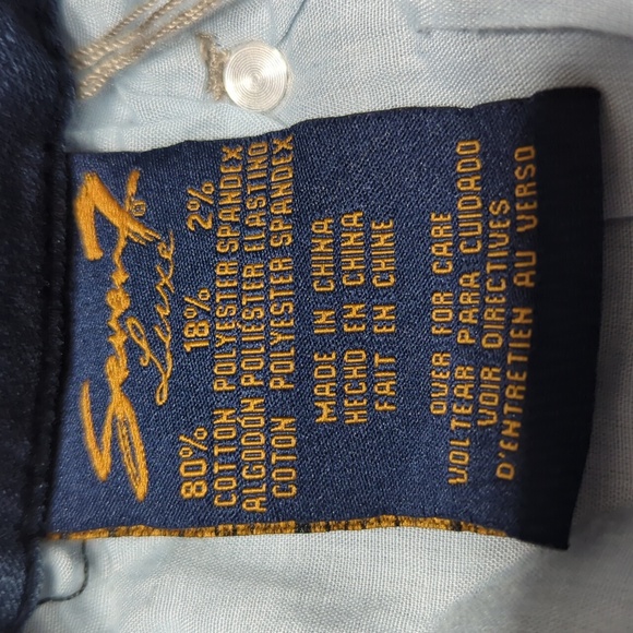 Seven7 Luxe Bootcut Blue Jeans with Embellished Chevron Pocket Women's 18 - Picture 8 of 8